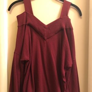 Tahari Off the Shoulder Ruby Sweater